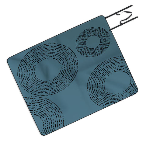 Sheila Wenzel-Ganny Minimalist Sky Blue Picnic Blanket