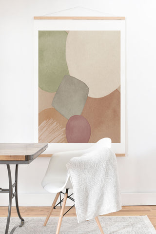 Sheila Wenzel-Ganny Minimalist Soft Geo Art Print And Hanger