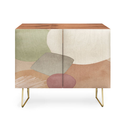 Sheila Wenzel-Ganny Minimalist Soft Geo Credenza