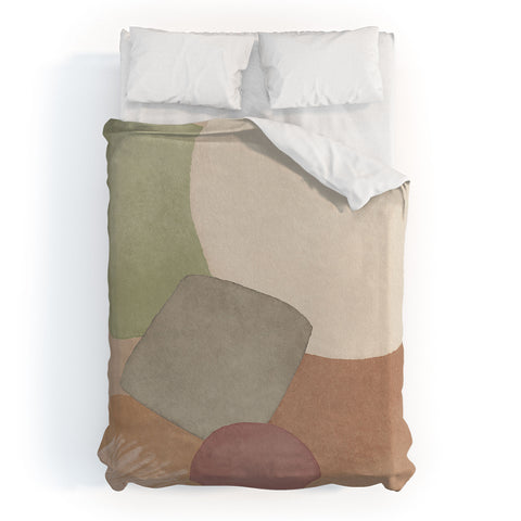 Sheila Wenzel-Ganny Minimalist Soft Geo Duvet Cover