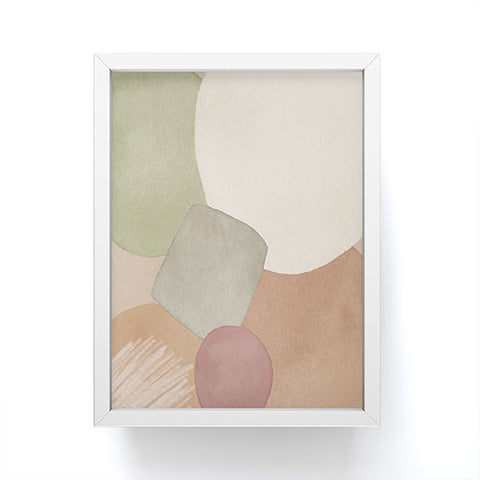 Sheila Wenzel-Ganny Minimalist Soft Geo Framed Mini Art Print