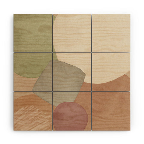 Sheila Wenzel-Ganny Minimalist Soft Geo Wood Wall Mural