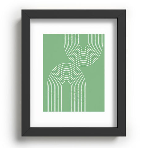 Sheila Wenzel-Ganny Mint Green Minimalist Recessed Framing Rectangle