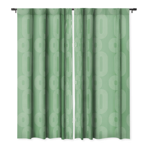 Sheila Wenzel-Ganny Mint Green Minimalist Blackout Window Curtain