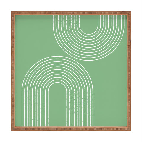 Sheila Wenzel-Ganny Mint Green Minimalist Square Tray