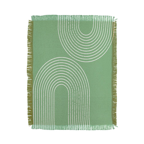 Sheila Wenzel-Ganny Mint Green Minimalist Throw Blanket