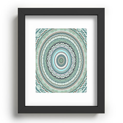 Sheila Wenzel-Ganny Minty Green Mandala Recessed Framing Rectangle