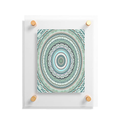 Sheila Wenzel-Ganny Minty Green Mandala Floating Acrylic Print
