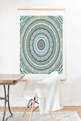 Sheila Wenzel-Ganny Minty Green Mandala Art Print And Hanger