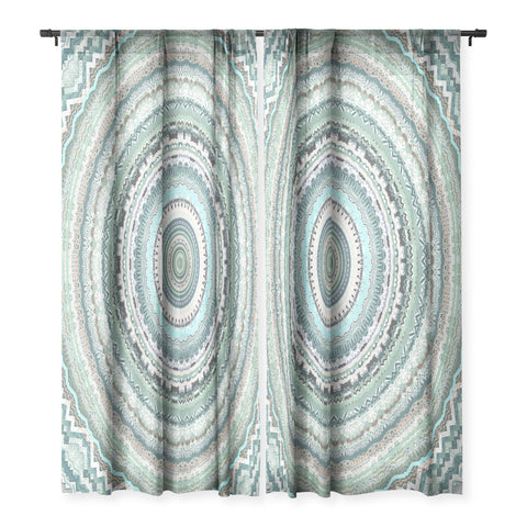 Sheila Wenzel-Ganny Minty Green Mandala Sheer Non Repeat