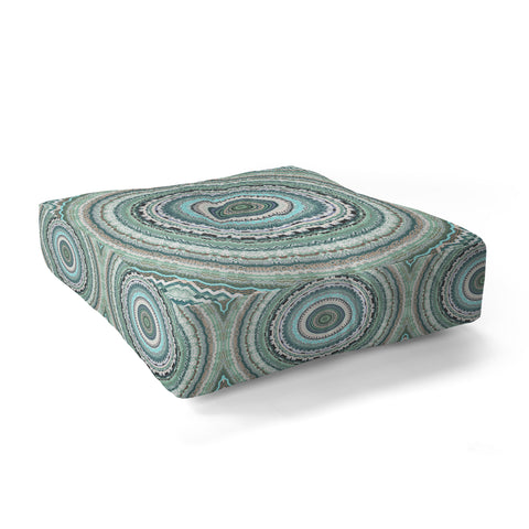 Sheila Wenzel-Ganny Minty Green Mandala Floor Pillow Square