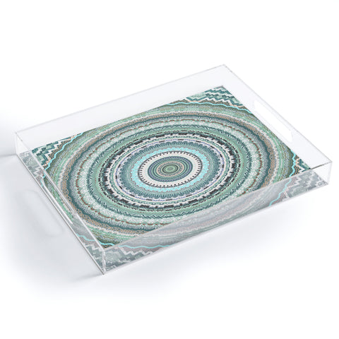 Sheila Wenzel-Ganny Minty Green Mandala Acrylic Tray