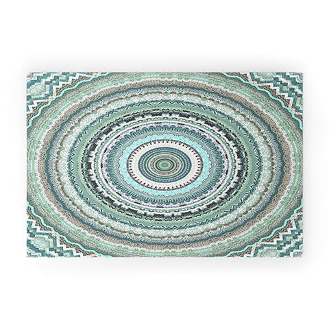 Sheila Wenzel-Ganny Minty Green Mandala Welcome Mat
