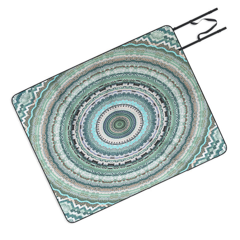 Sheila Wenzel-Ganny Minty Green Mandala Picnic Blanket