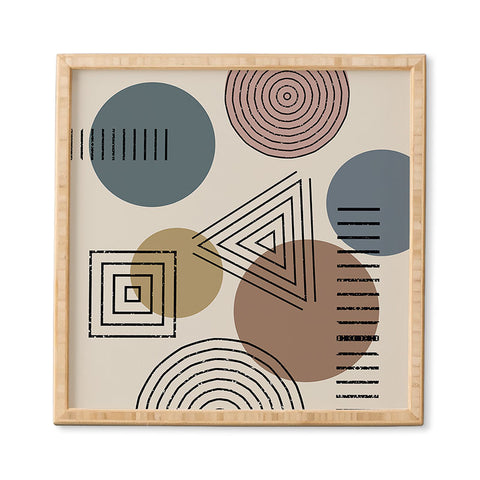 Sheila Wenzel-Ganny Mix It Up Geo Pattern Framed Wall Art