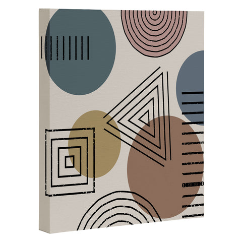 Sheila Wenzel-Ganny Mix It Up Geo Pattern Art Canvas