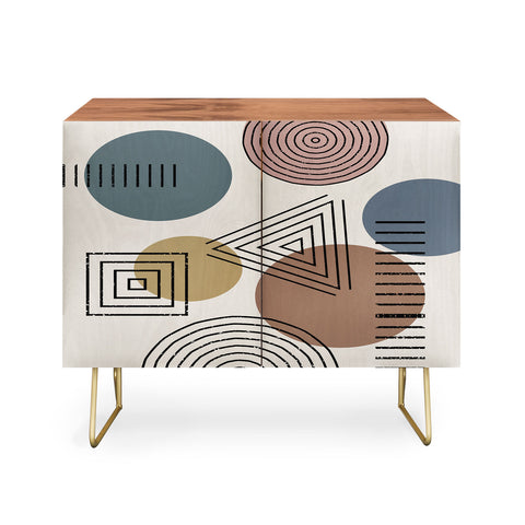 Sheila Wenzel-Ganny Mix It Up Geo Pattern Credenza