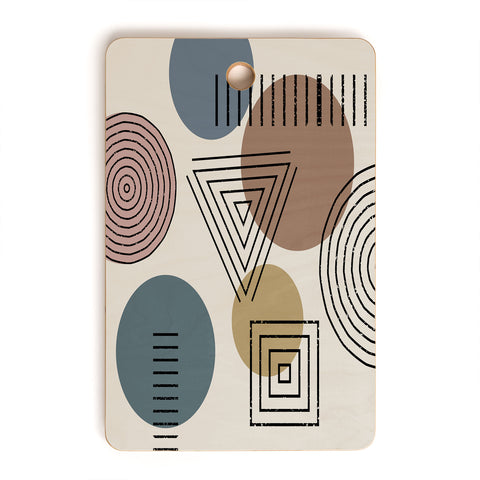 Sheila Wenzel-Ganny Mix It Up Geo Pattern Cutting Board Rectangle