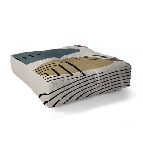 Sheila Wenzel-Ganny Mix It Up Geo Pattern Floor Pillow Square