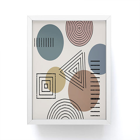 Sheila Wenzel-Ganny Mix It Up Geo Pattern Framed Mini Art Print