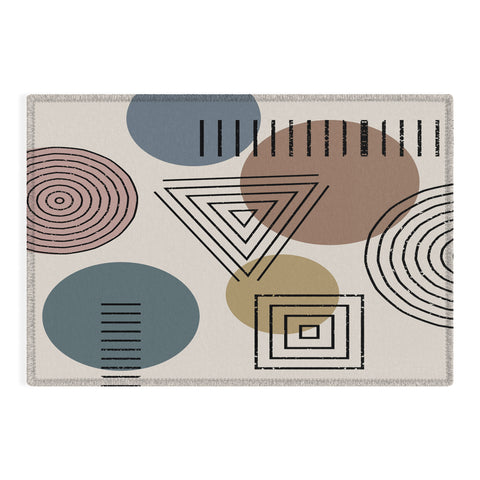 Sheila Wenzel-Ganny Mix It Up Geo Pattern Outdoor Rug