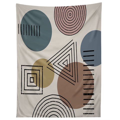 Sheila Wenzel-Ganny Mix It Up Geo Pattern Tapestry