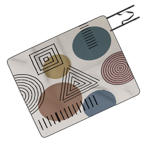 Sheila Wenzel-Ganny Mix It Up Geo Pattern Picnic Blanket