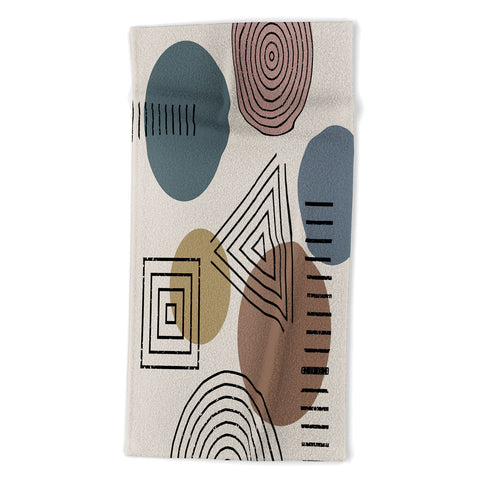 Sheila Wenzel-Ganny Mix It Up Geo Pattern Beach Towel