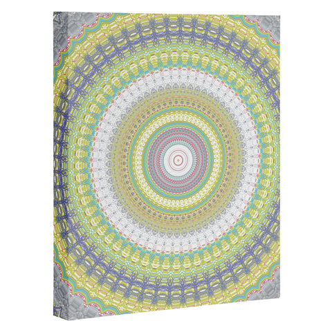 Sheila Wenzel-Ganny Mixed Pastel Mandala Art Canvas