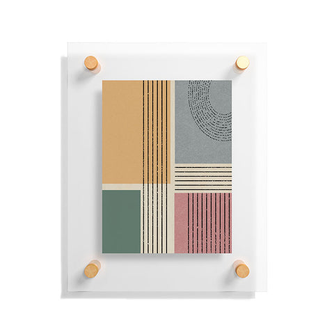 Sheila Wenzel-Ganny Modern Geo Design Floating Acrylic Print