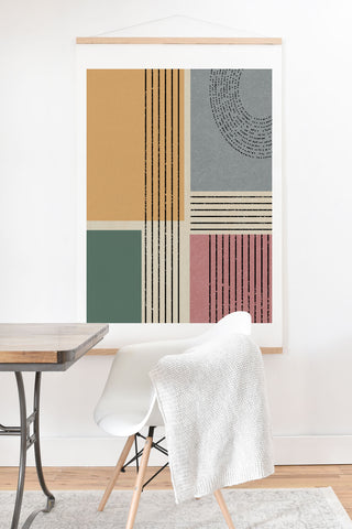 Sheila Wenzel-Ganny Modern Geo Design Art Print And Hanger