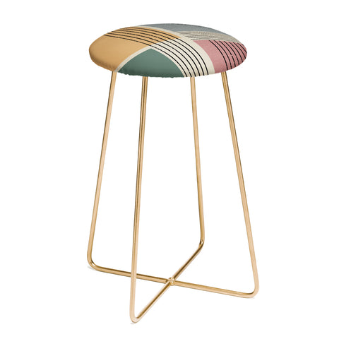 Sheila Wenzel-Ganny Modern Geo Design Counter Stool