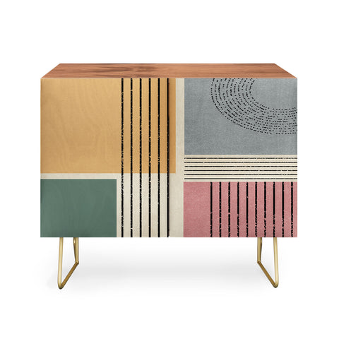Sheila Wenzel-Ganny Modern Geo Design Credenza