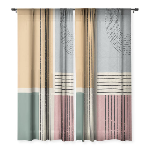 Sheila Wenzel-Ganny Modern Geo Design Sheer Non Repeat