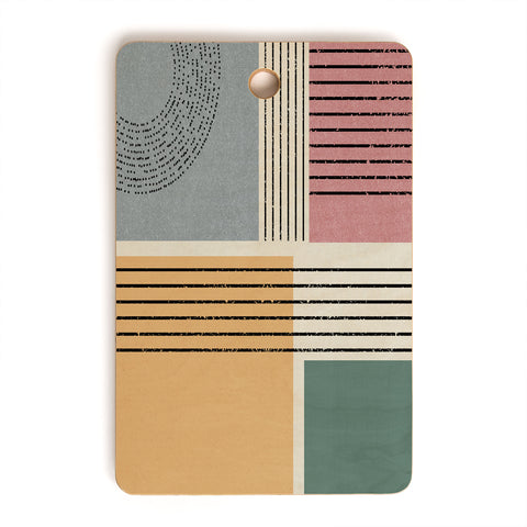 Sheila Wenzel-Ganny Modern Geo Design Cutting Board Rectangle