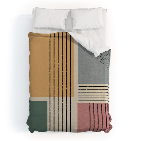 Sheila Wenzel-Ganny Modern Geo Design Duvet Cover