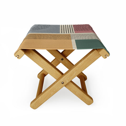 Sheila Wenzel-Ganny Modern Geo Design Folding Stool