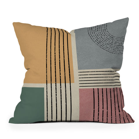 Sheila Wenzel-Ganny Modern Geo Design Throw Pillow