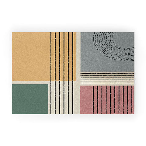 Sheila Wenzel-Ganny Modern Geo Design Welcome Mat