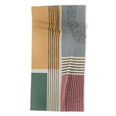 Sheila Wenzel-Ganny Modern Geo Design Beach Towel
