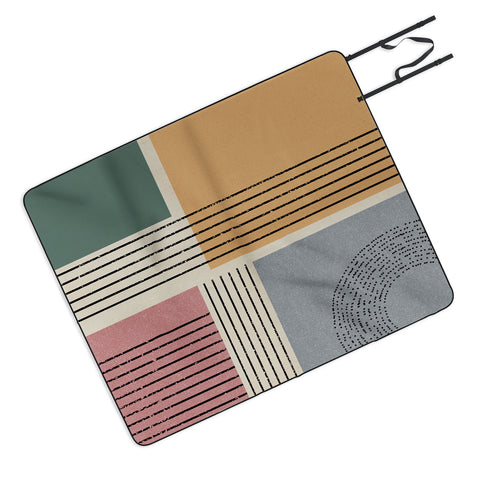 Sheila Wenzel-Ganny Modern Geo Design Picnic Blanket