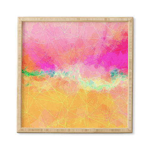Sheila Wenzel-Ganny Modern Pastel Rainbow Cascade Framed Wall Art