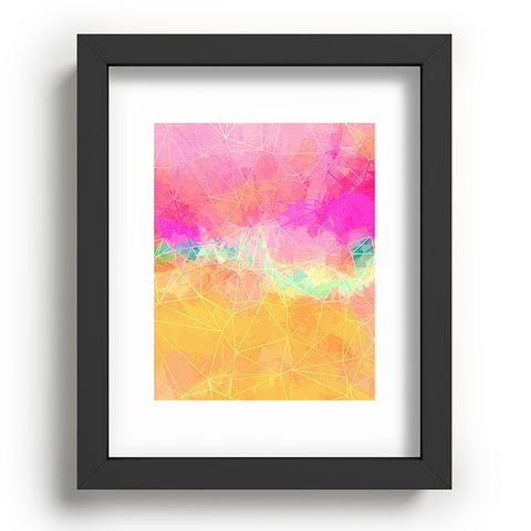 Sheila Wenzel-Ganny Modern Pastel Rainbow Cascade Recessed Framing Rectangle