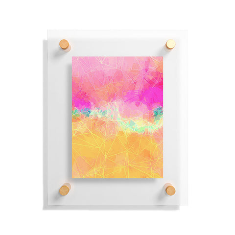 Sheila Wenzel-Ganny Modern Pastel Rainbow Cascade Floating Acrylic Print