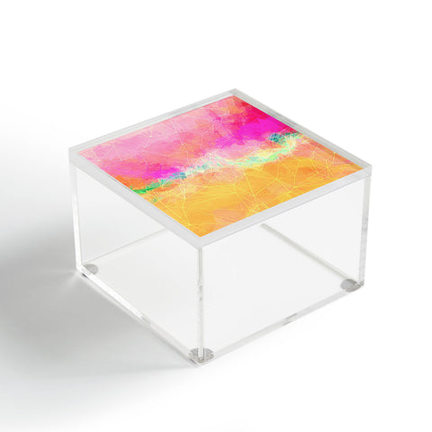 Sheila Wenzel-Ganny Modern Pastel Rainbow Cascade Acrylic Box