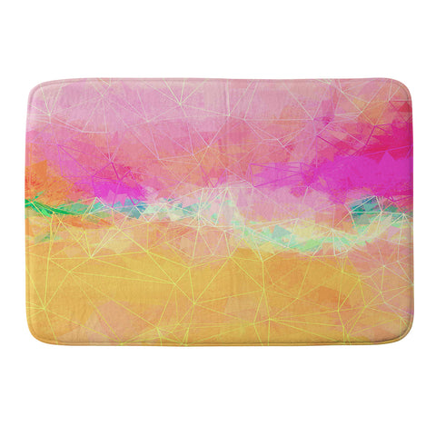 Sheila Wenzel-Ganny Modern Pastel Rainbow Cascade Memory Foam Bath Mat