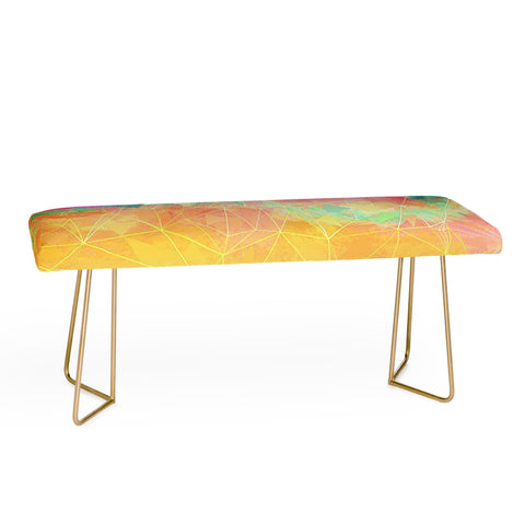 Sheila Wenzel-Ganny Modern Pastel Rainbow Cascade Bench