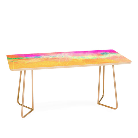 Sheila Wenzel-Ganny Modern Pastel Rainbow Cascade Coffee Table