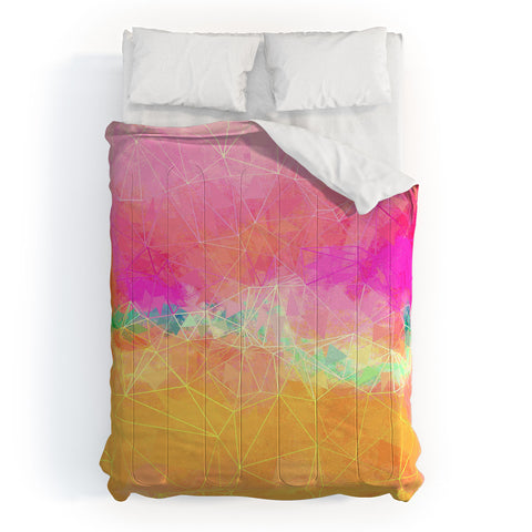 Sheila Wenzel-Ganny Modern Pastel Rainbow Cascade Comforter