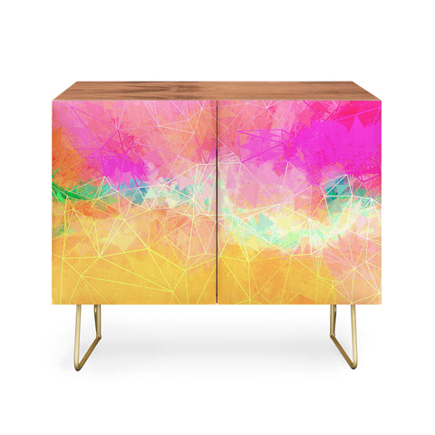 Sheila Wenzel-Ganny Modern Pastel Rainbow Cascade Credenza